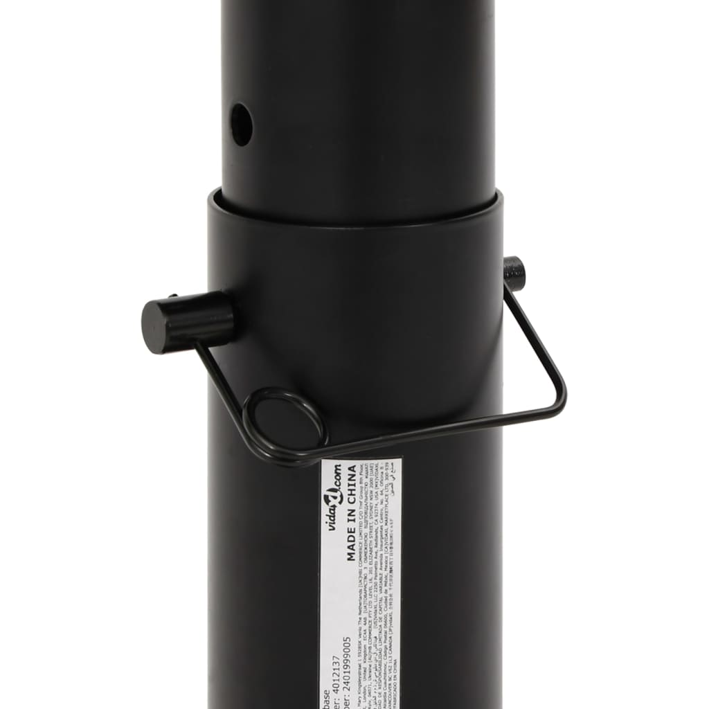 Sokkel for båtsete justerbar 28-45,5 cm stål vidaXL