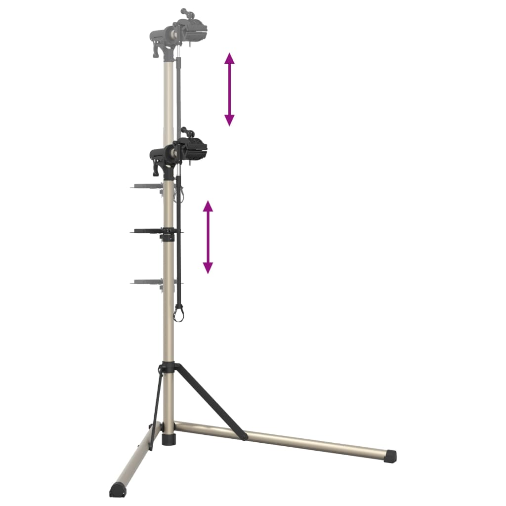 Reparasjonsstativ sammenleggbar justerbar 102-160 cm aluminium