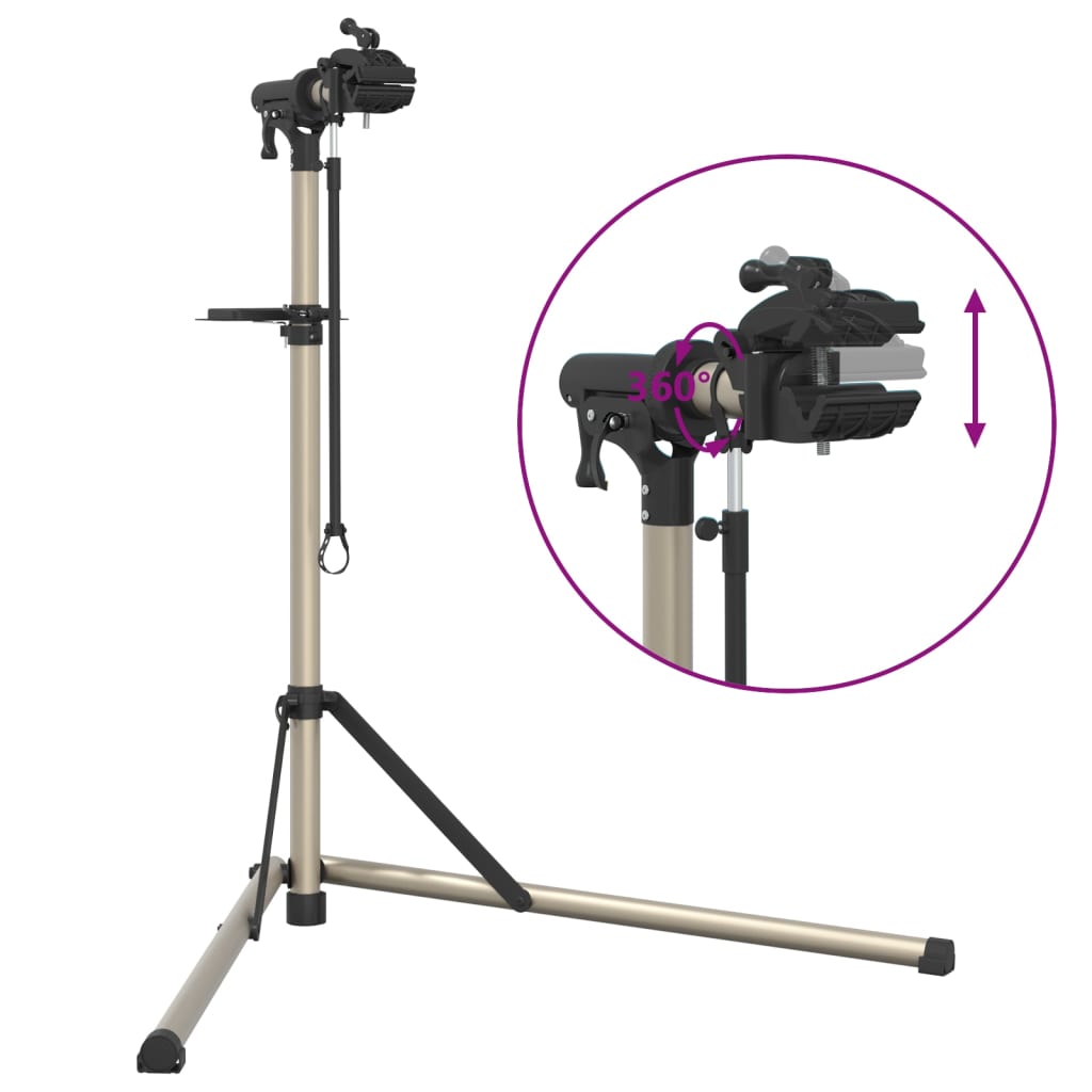 Reparasjonsstativ sammenleggbar justerbar 102-160 cm aluminium
