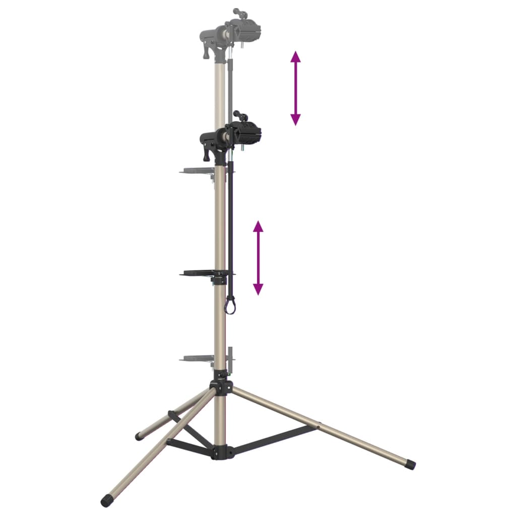 Reparasjonsstativ sammenleggbar justerbar 120-165 cm aluminium