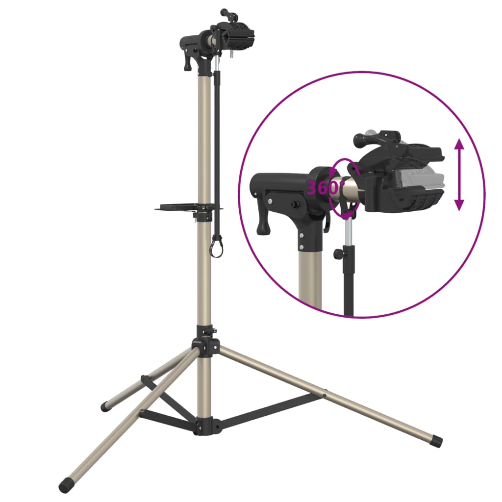 Reparasjonsstativ sammenleggbar justerbar 120-165 cm aluminium