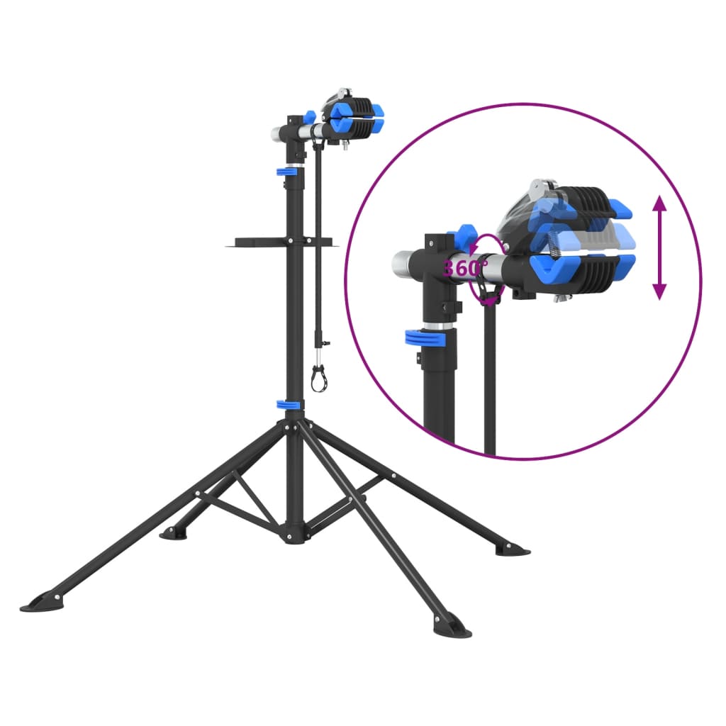 Reparasjonsstativ sammenleggbar justerbar 108-188 cm aluminium