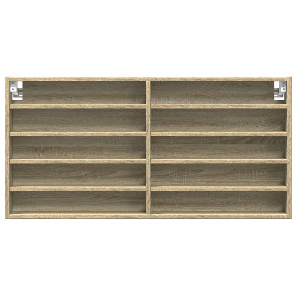 Hyller sonoma eik 100x8,5x50 cm konstruert tre