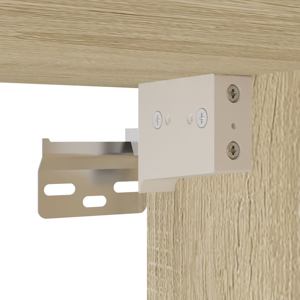Hyller sonoma eik 100x8,5x50 cm konstruert tre