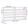 Hyller sonoma eik 100x8,5x50 cm konstruert tre