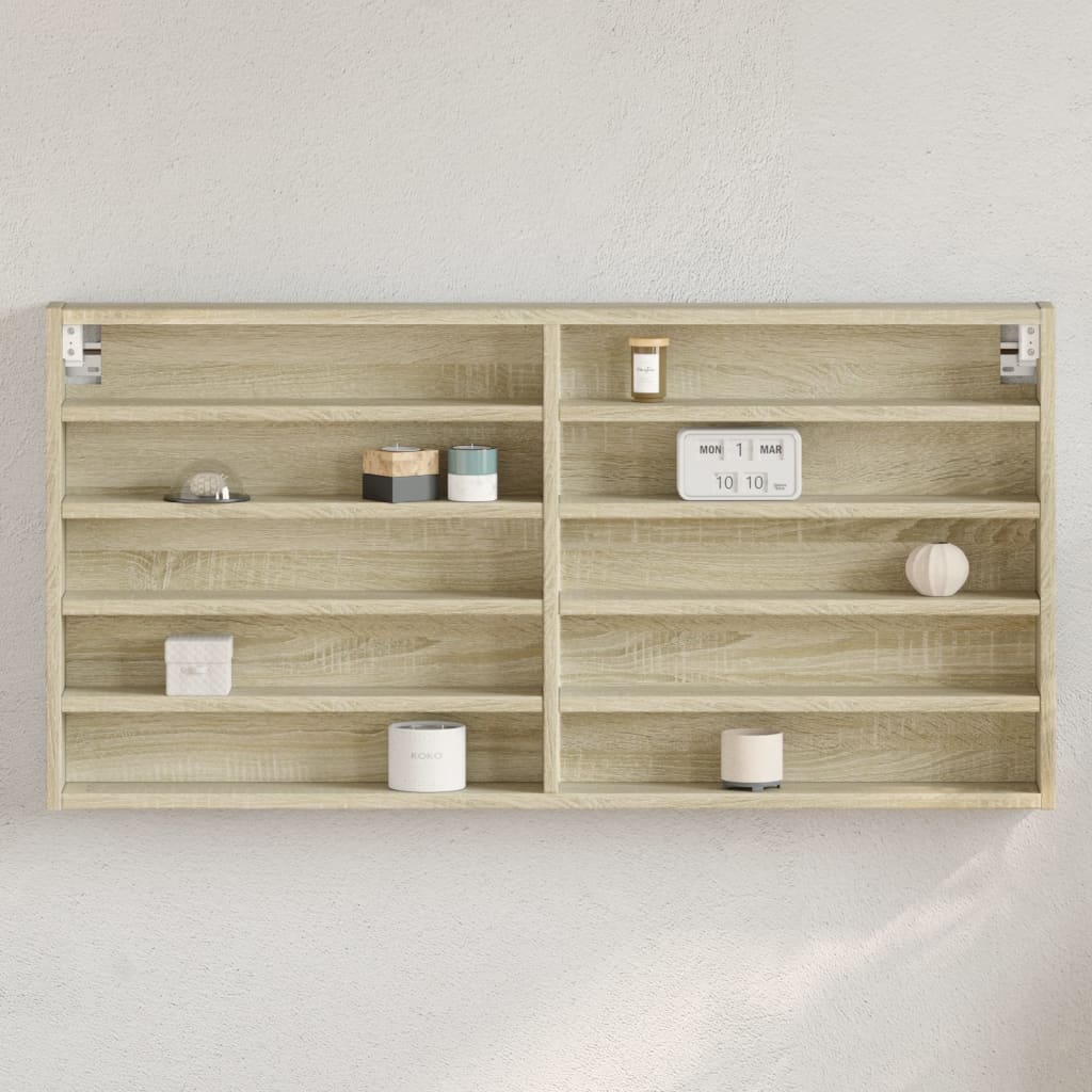 Hyller sonoma eik 100x8,5x50 cm konstruert tre