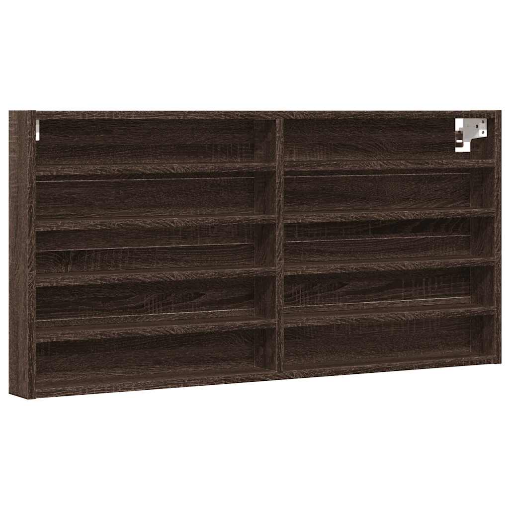 Hyller brun eik 100x8,5x50 cm konstruert tre