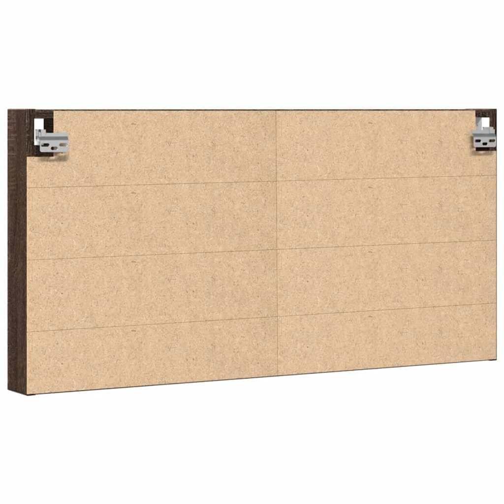 Hyller brun eik 100x8,5x50 cm konstruert tre