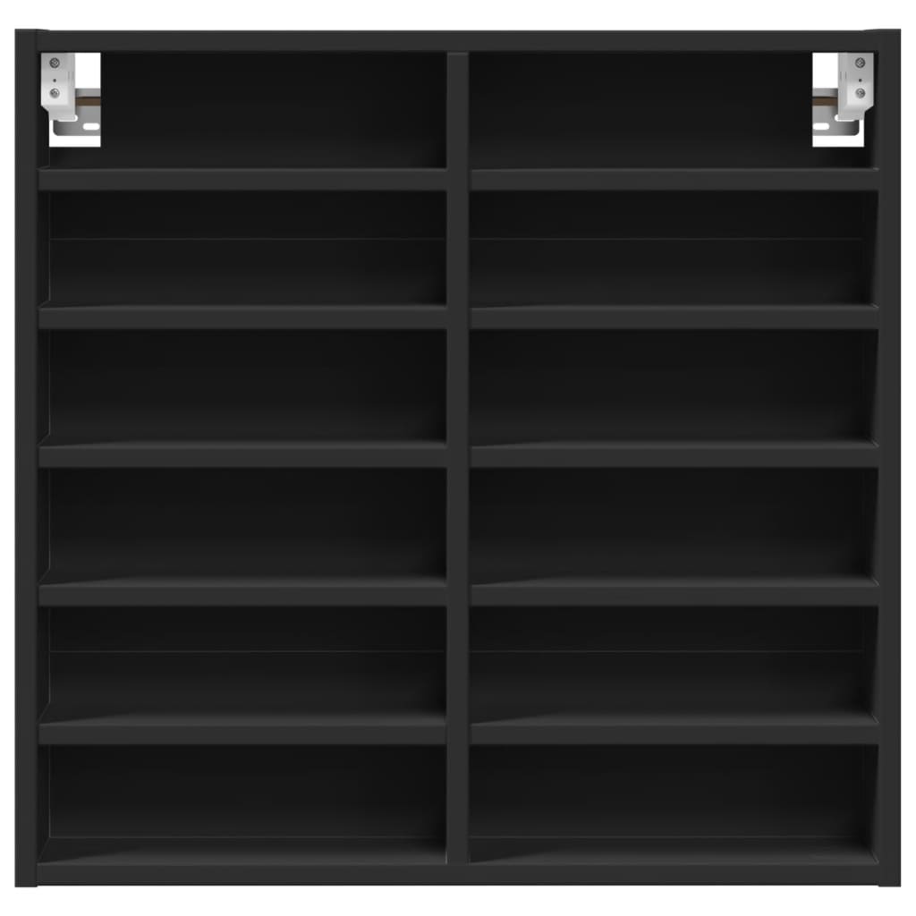 Hyller svart 60x8,5x58 cm konstruert tre