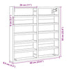 Hyller svart 60x8,5x58 cm konstruert tre