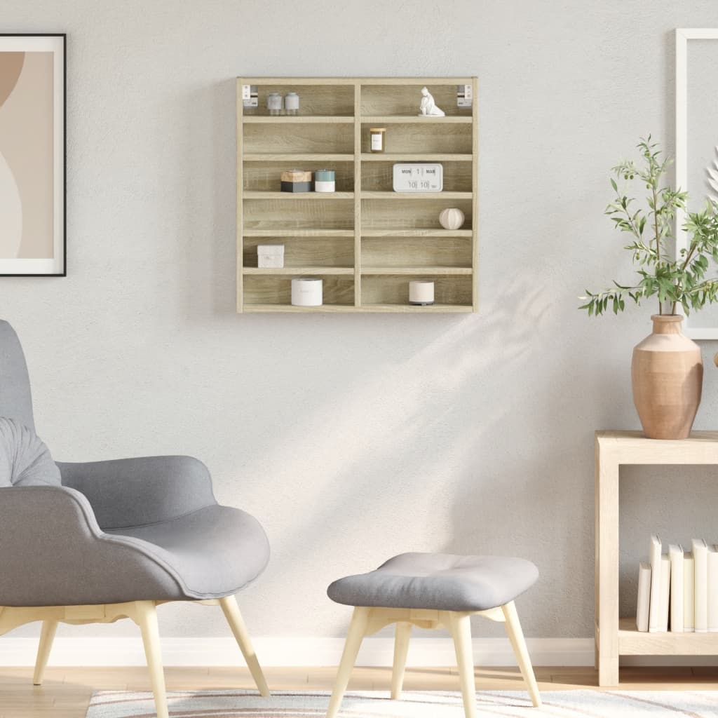 Hyller sonoma eik 60x8,5x58 cm konstruert tre