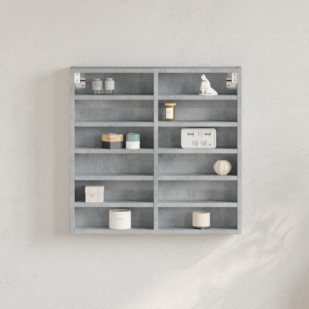 Hylle betonggrå 60x8,5x58 cm konstruert tre