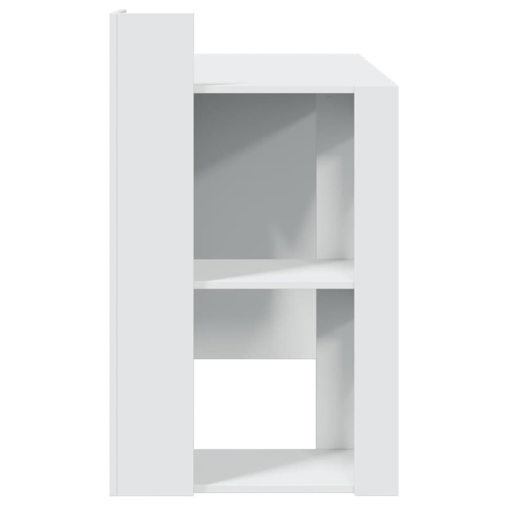 Skrivebord hvit 103,5x56,5x94 cm konstruert tre