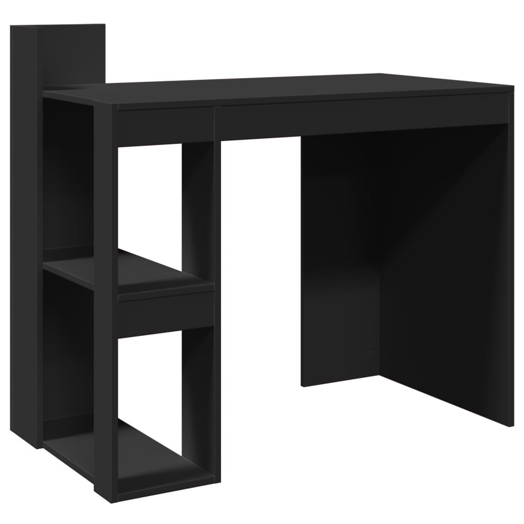 Skrivebord svart 103,5x56,5x94 cm konstruert tre