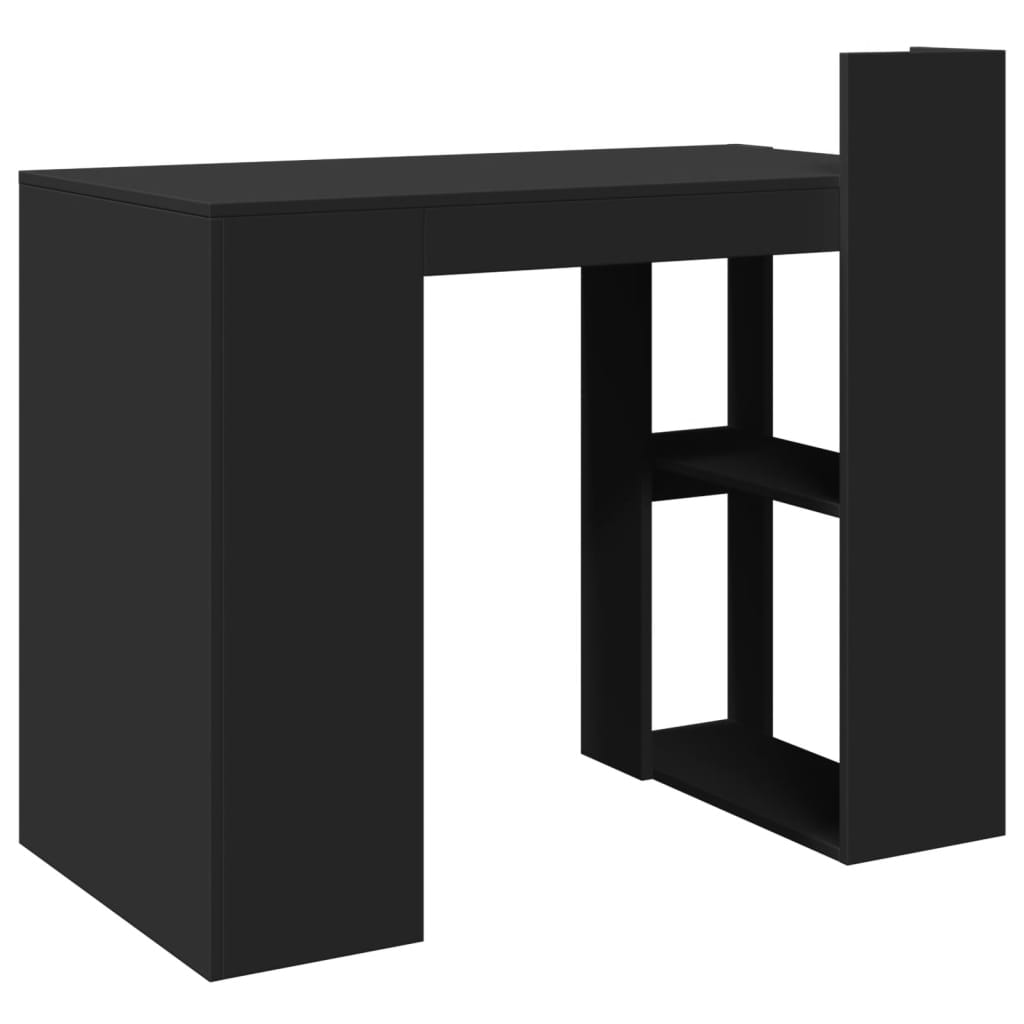 Skrivebord svart 103,5x56,5x94 cm konstruert tre