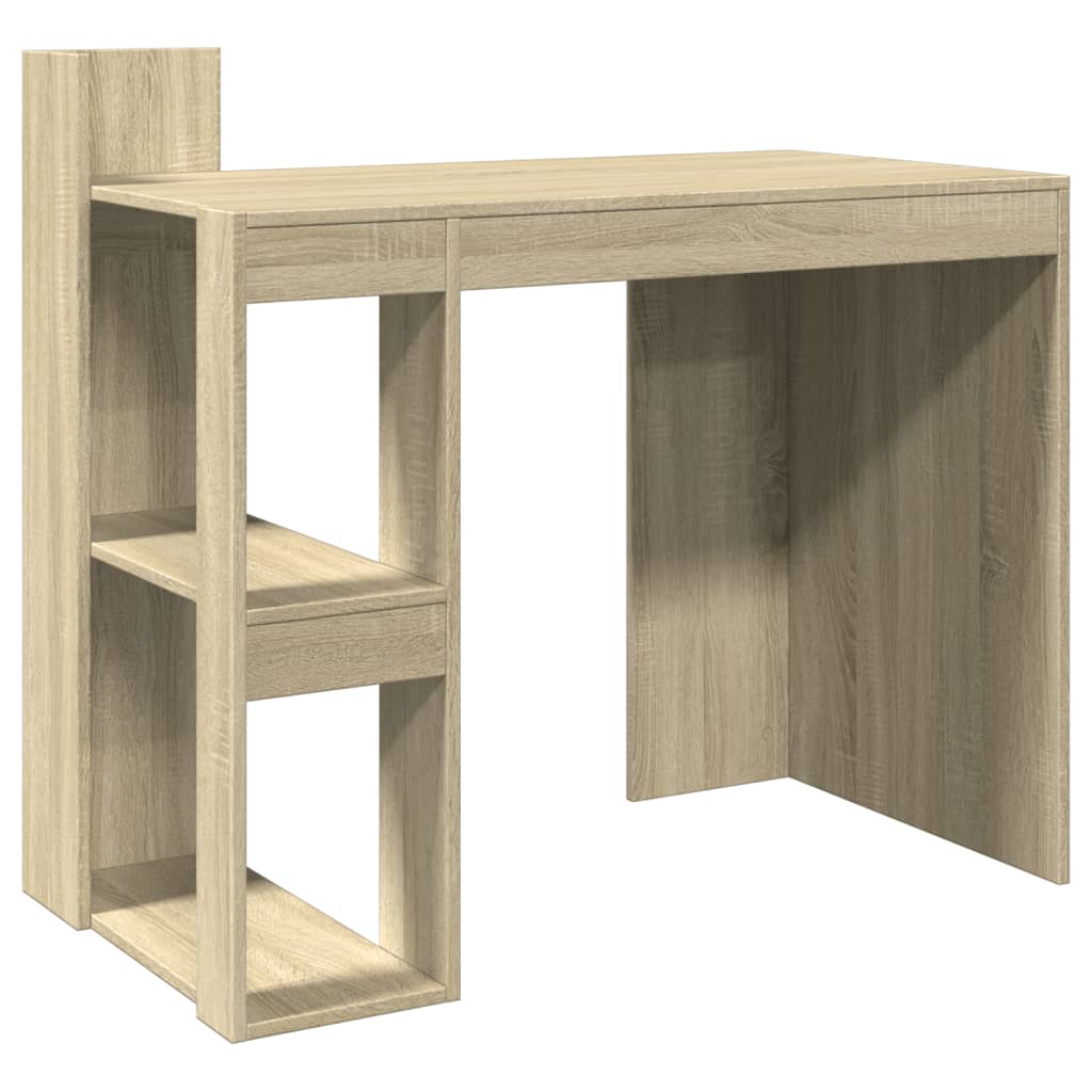 Skrivebord sonoma eik 103,5x56,5x94 cm konstruert tre