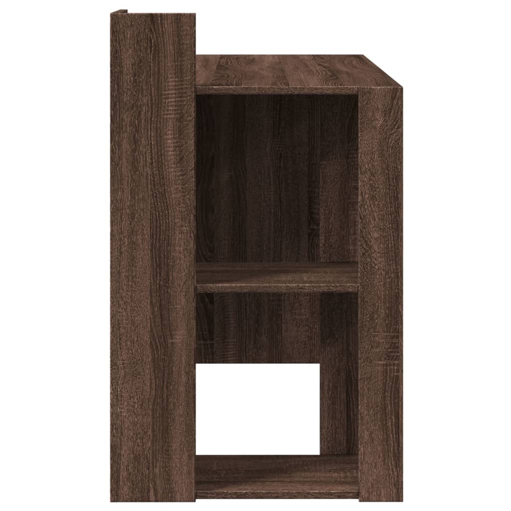 Skrivebord brun eik 103,5x56,5x94 cm konstruert tre