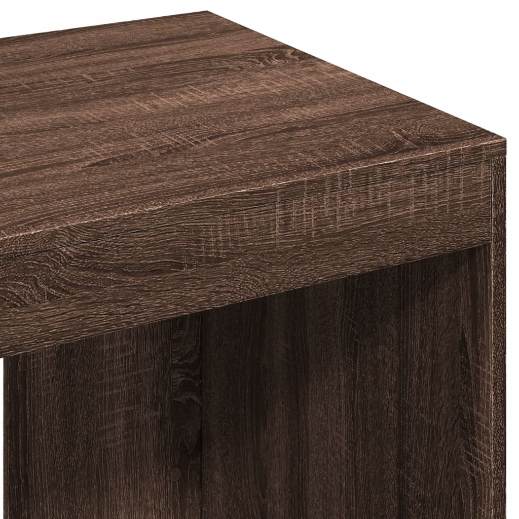 Skrivebord brun eik 103,5x56,5x94 cm konstruert tre