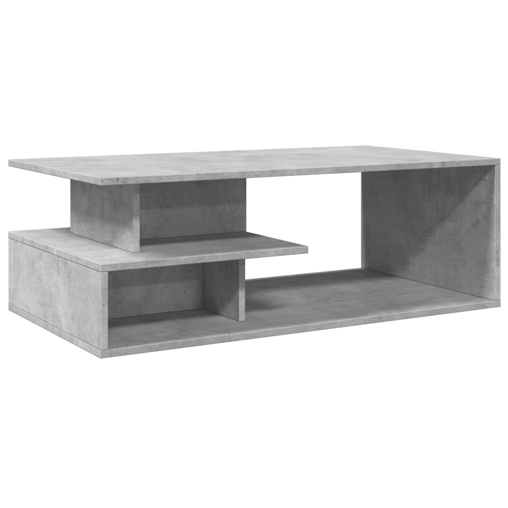 Salongbord betonggrå 102x55x35 cm konstruert tre