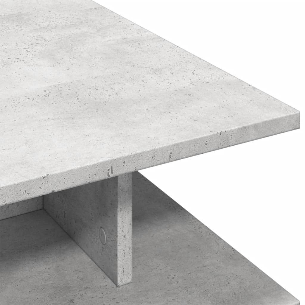 Salongbord betonggrå 102x55x35 cm konstruert tre