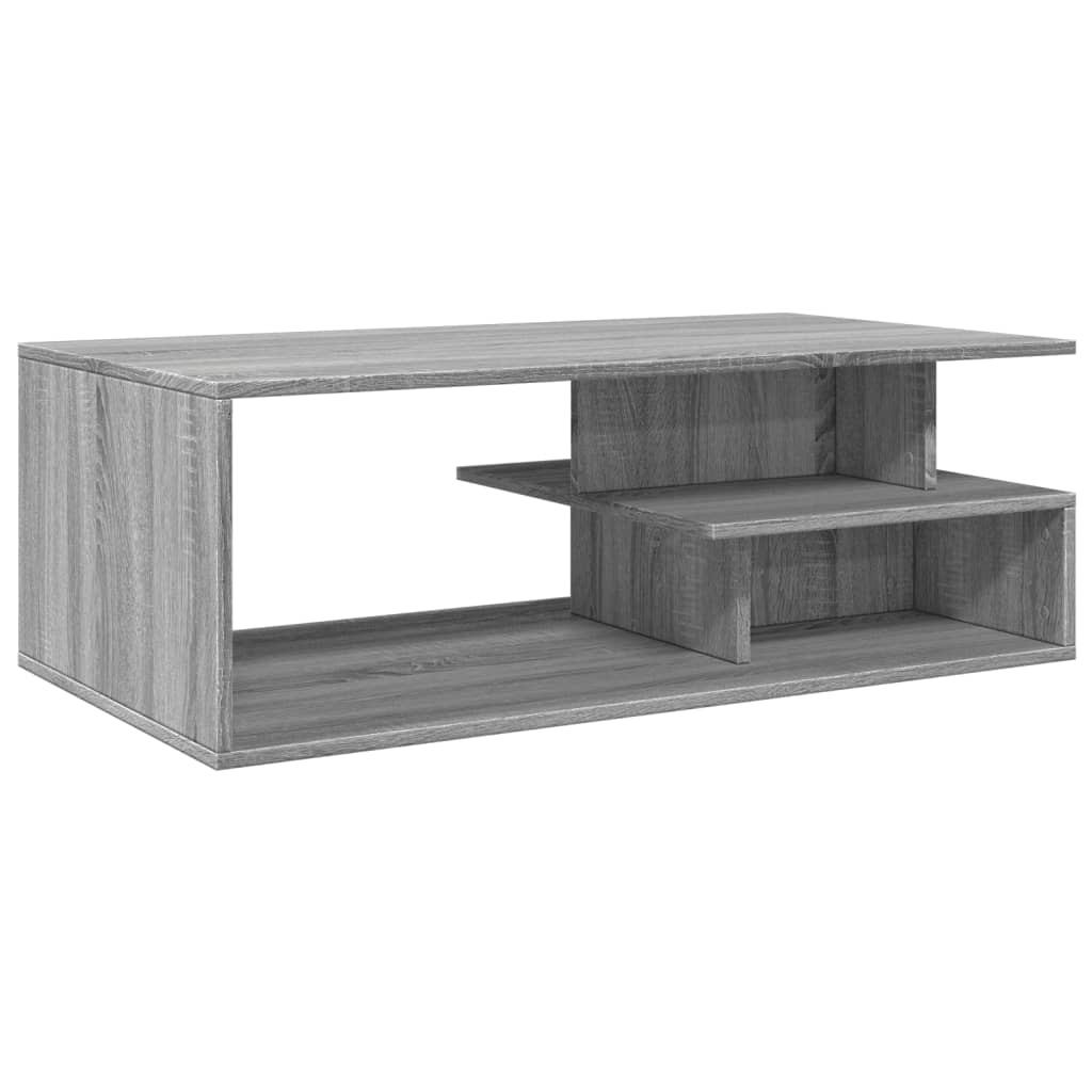 Salongbord grå sonoma 102x55x35 cm konstruert tre