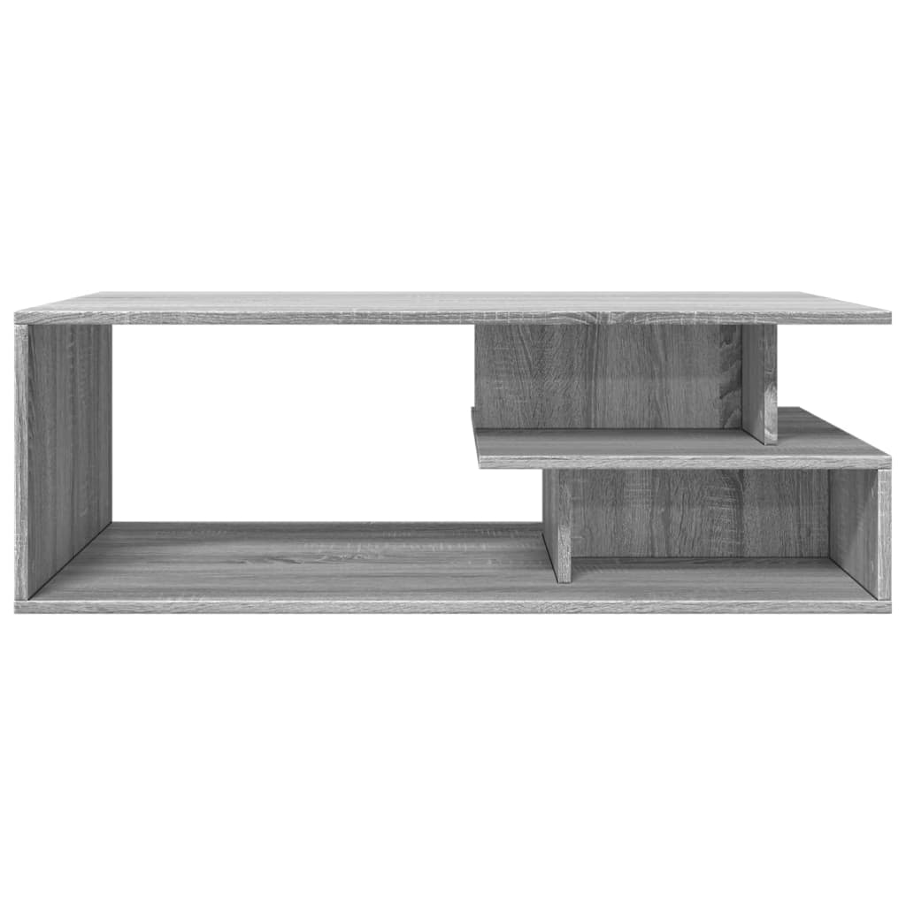 Salongbord grå sonoma 102x55x35 cm konstruert tre