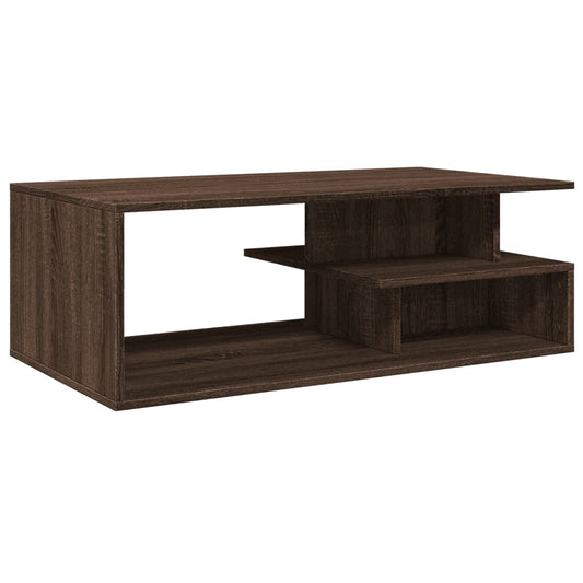 Salongbord brun eik 102x55x35 cm konstruert tre