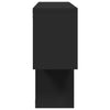 Vegghylle svart 100x20x53 cm konstruert tre