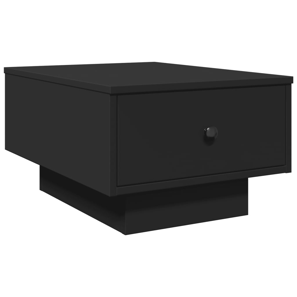 Salongbord svart 60x45x31 cm konstruert tre