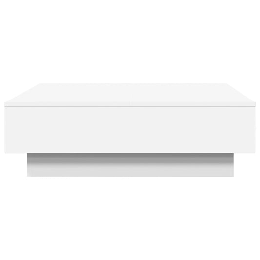 Salongbord hvit 90x90x28 cm sponplate