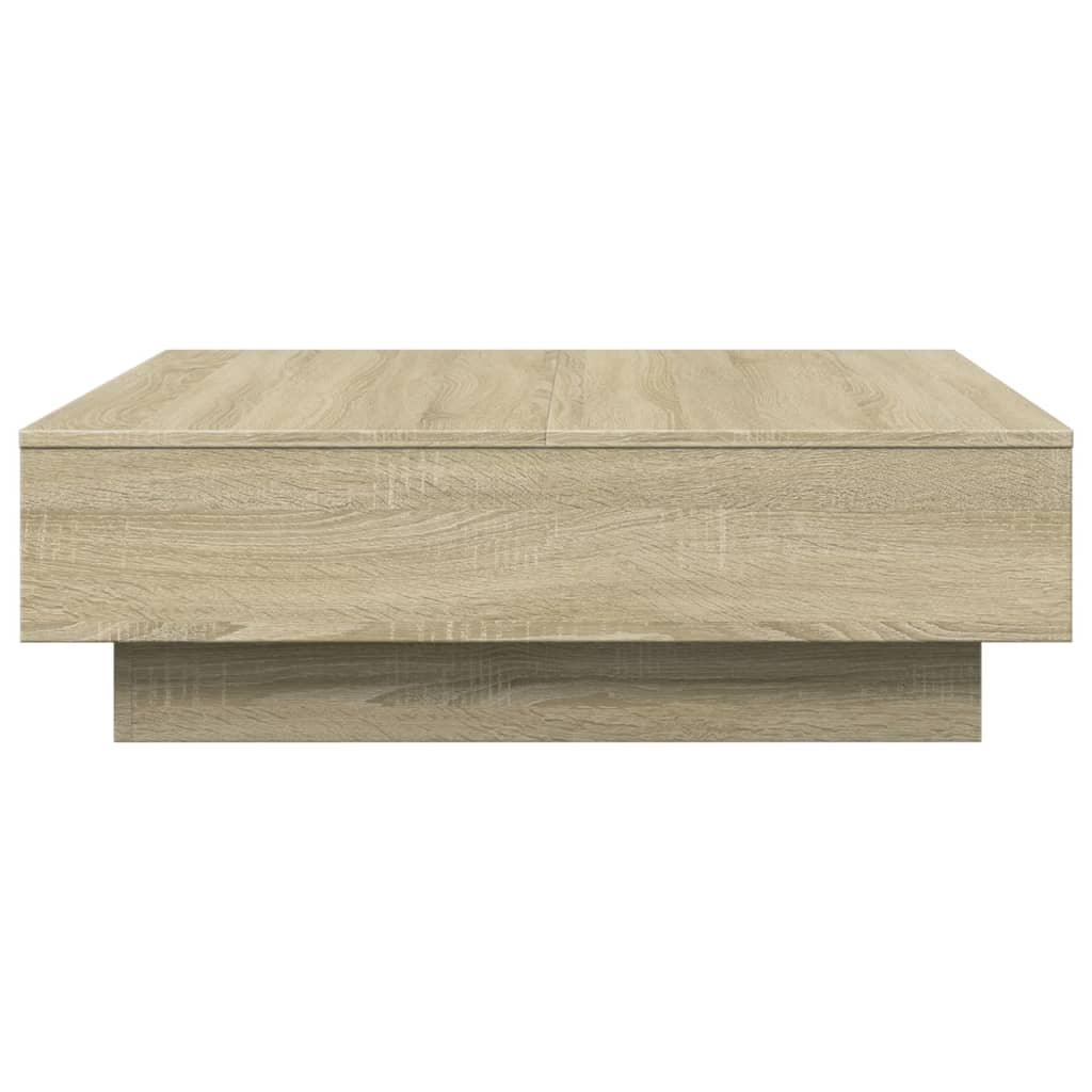 Salongbord sonoma eik 90x90x28 cm sponplate