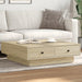 Salongbord sonoma eik 90x90x28 cm sponplate