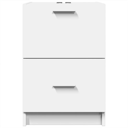 Servantskap hvit 40x37x59 cm konstruert tre