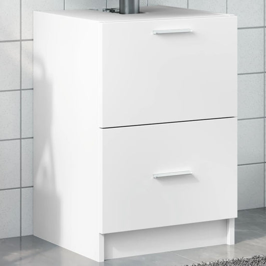 Servantskap hvit 40x37x59 cm konstruert tre
