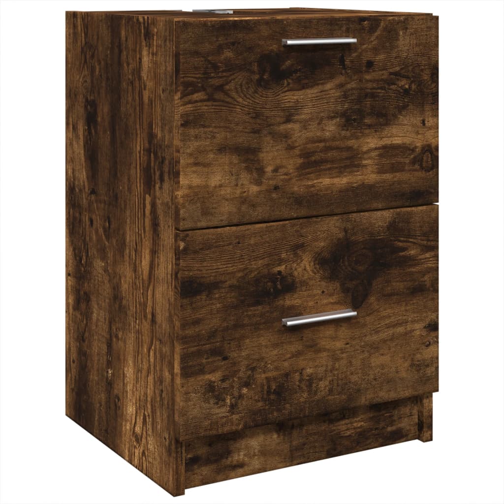 Servantskap røkt eik 40x37x59 cm konstruert tre