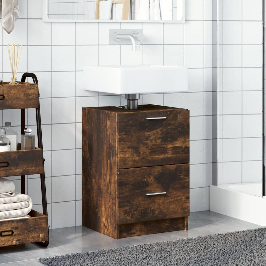 Servantskap røkt eik 40x37x59 cm konstruert tre