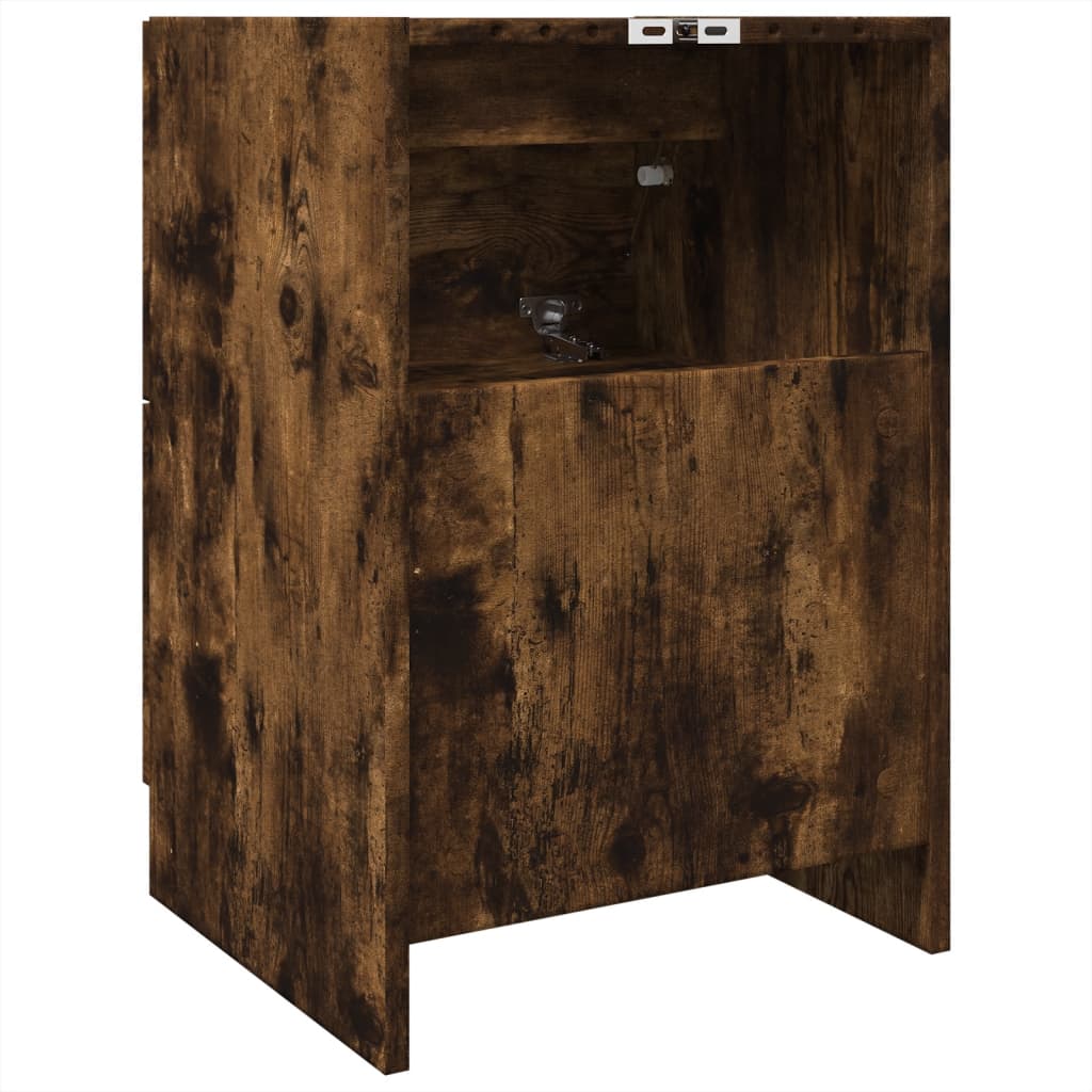 Servantskap røkt eik 40x37x59 cm konstruert tre
