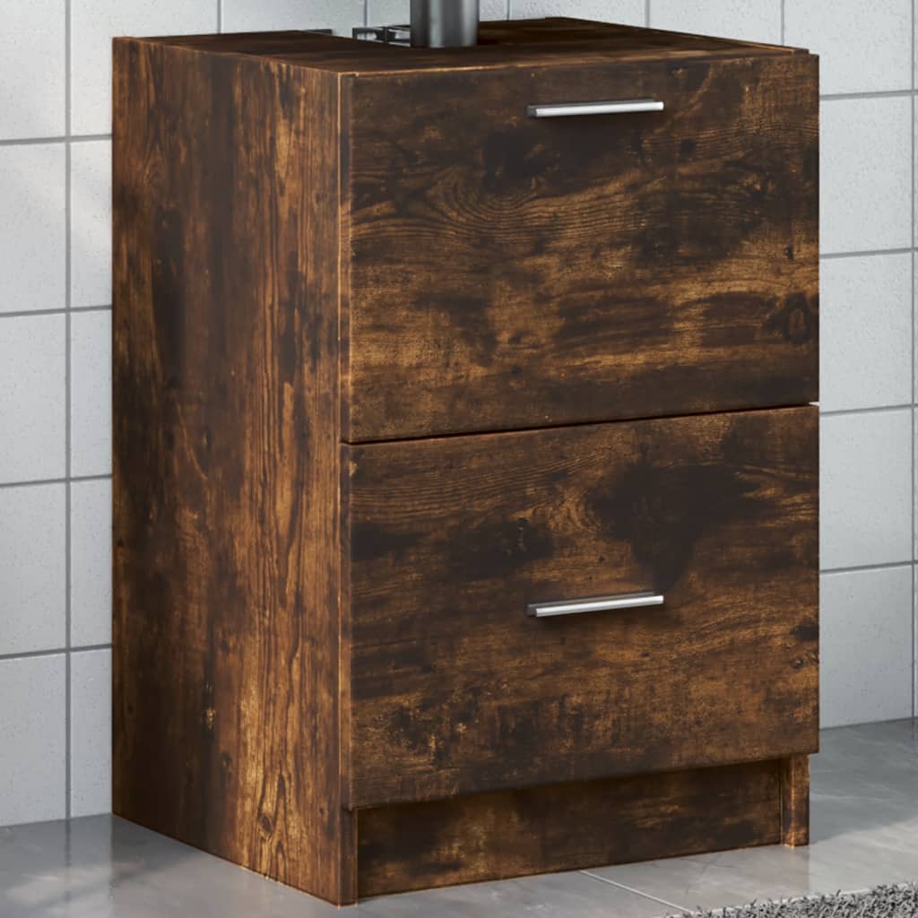 Servantskap røkt eik 40x37x59 cm konstruert tre