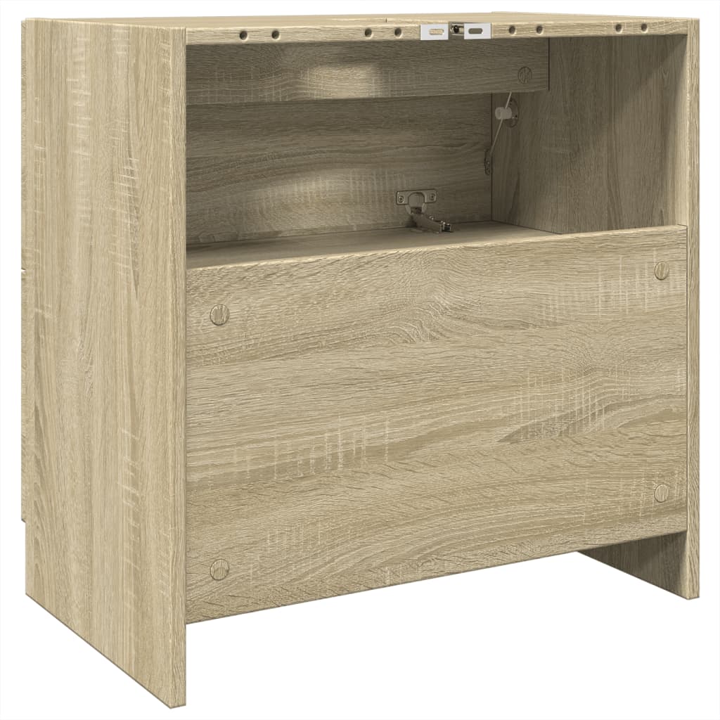 Servantskap sonoma eik 59x37x59 cm konstruert tre