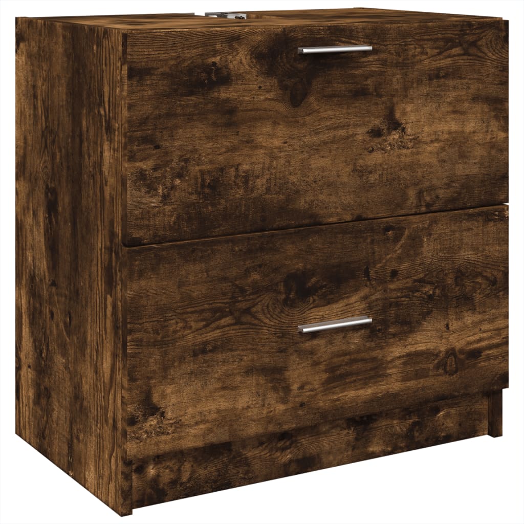 Servantskap røkt eik 59x37x59 cm konstruert tre