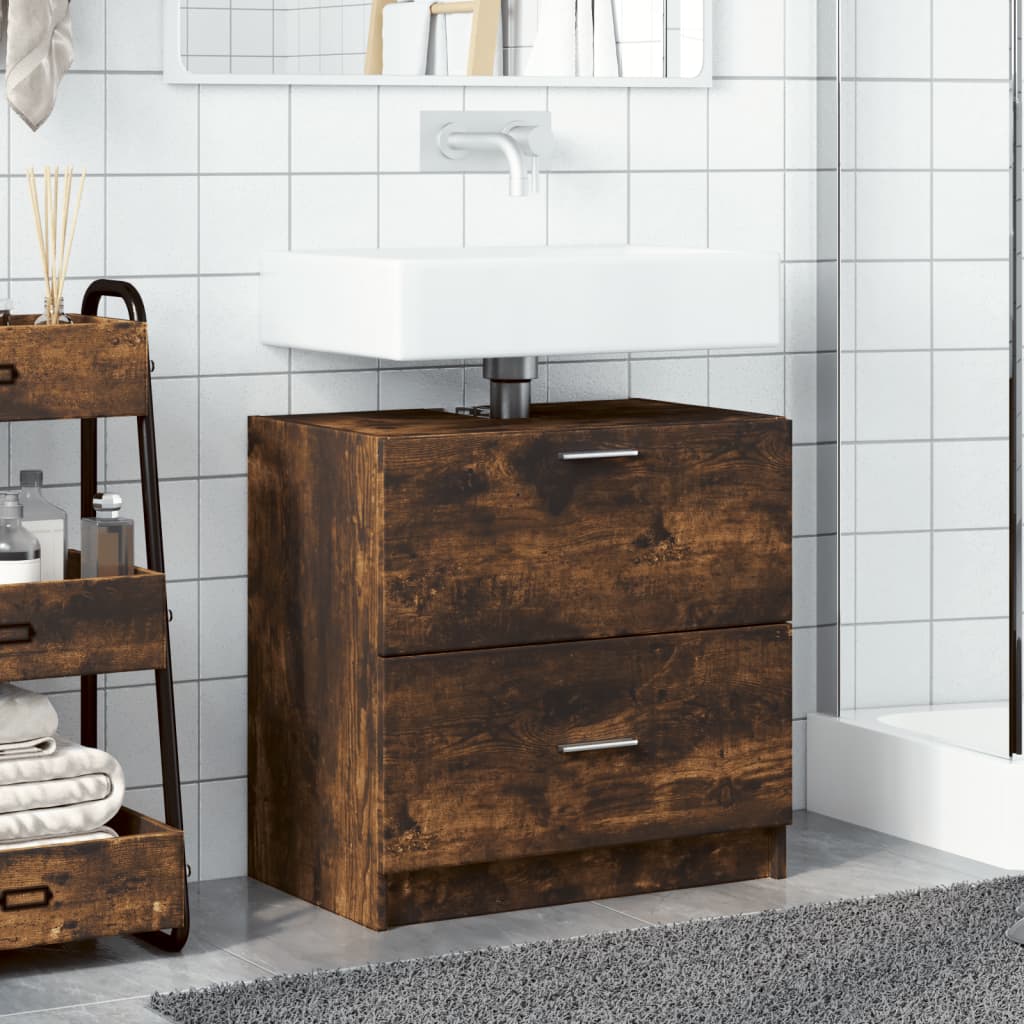 Servantskap røkt eik 59x37x59 cm konstruert tre