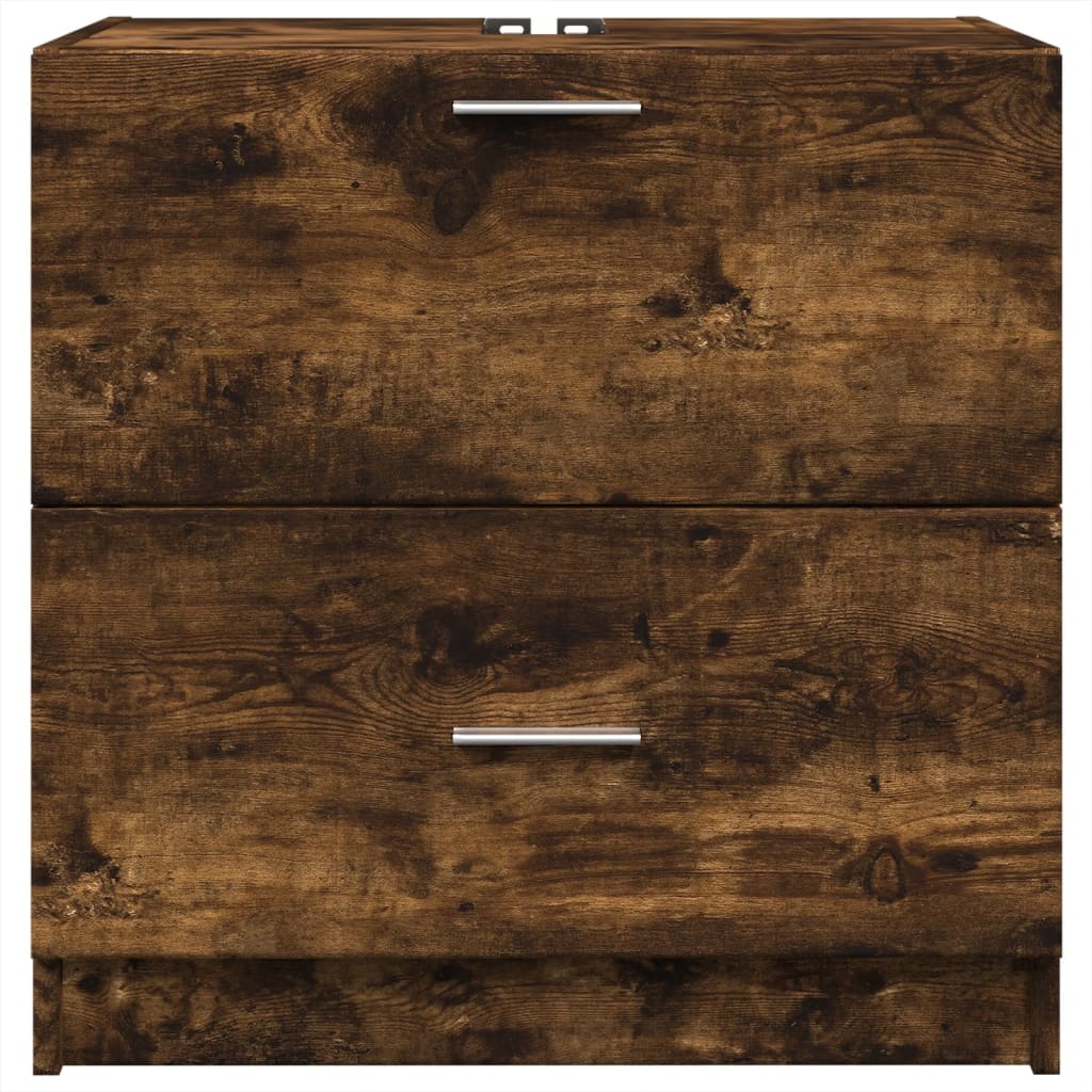 Servantskap røkt eik 59x37x59 cm konstruert tre