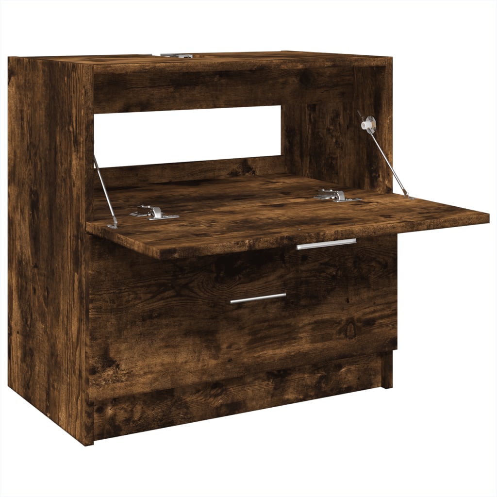 Servantskap røkt eik 59x37x59 cm konstruert tre