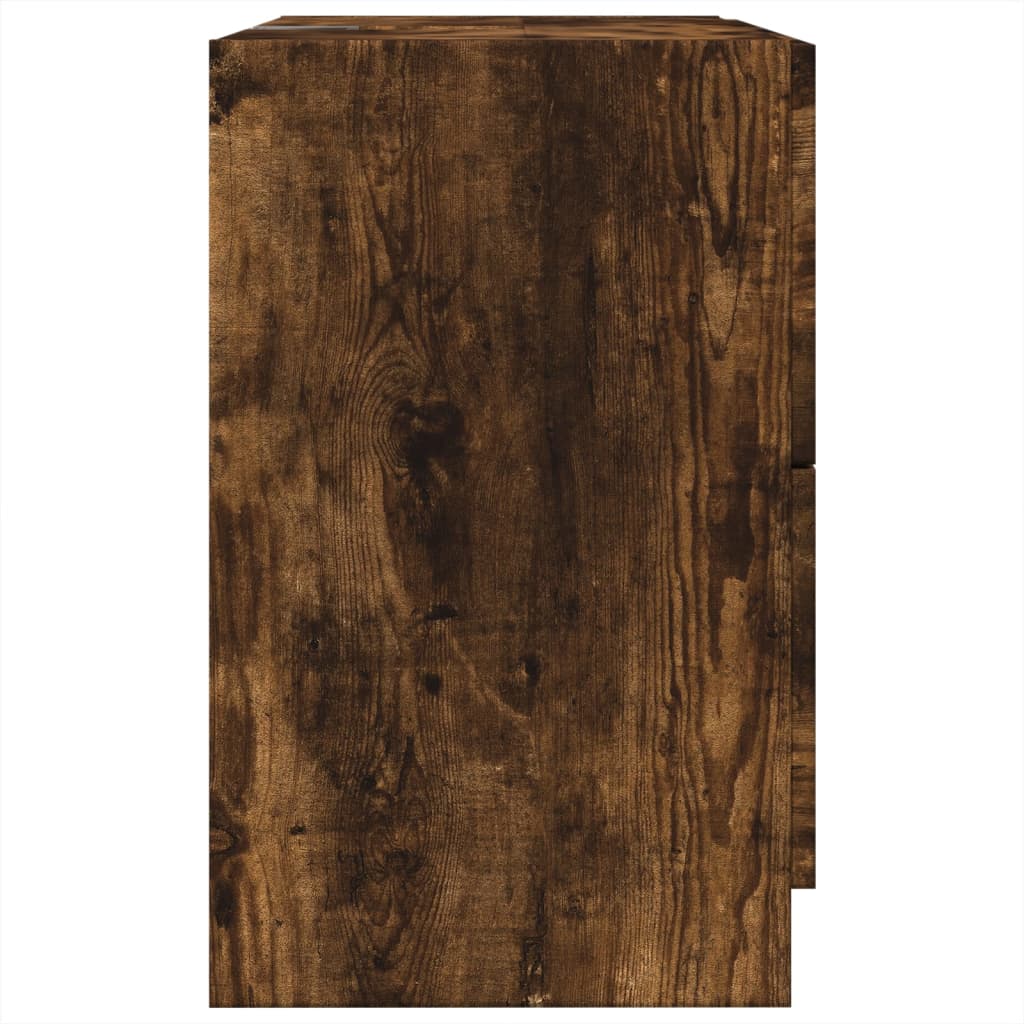 Servantskap røkt eik 59x37x59 cm konstruert tre