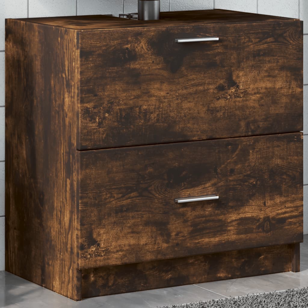 Servantskap røkt eik 59x37x59 cm konstruert tre