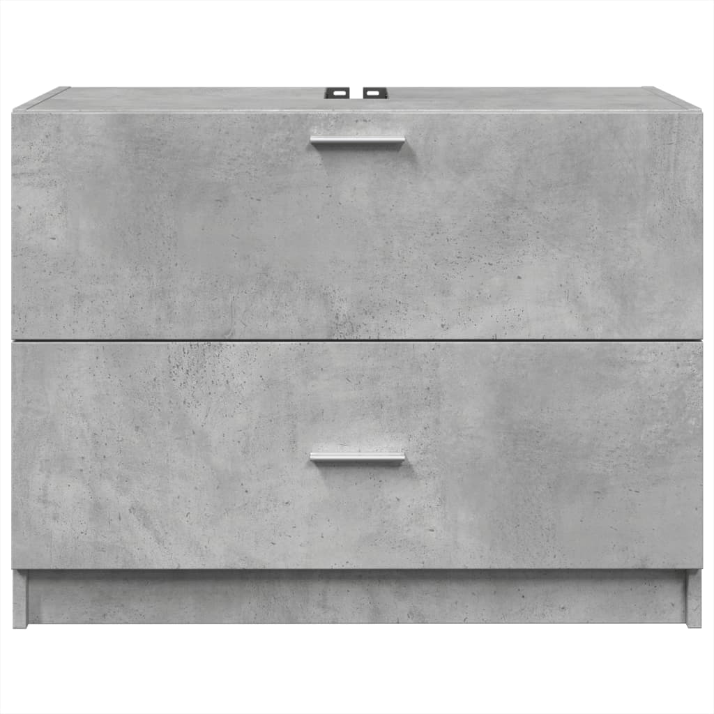 Servantskap betonggrå 78x37x59 cm konstruert tre