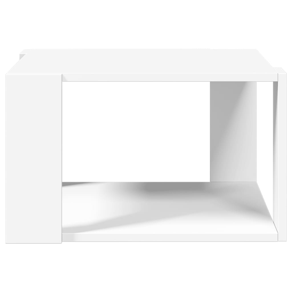 Salongbord hvit 51,5x51,5x30 cm konstruert tre