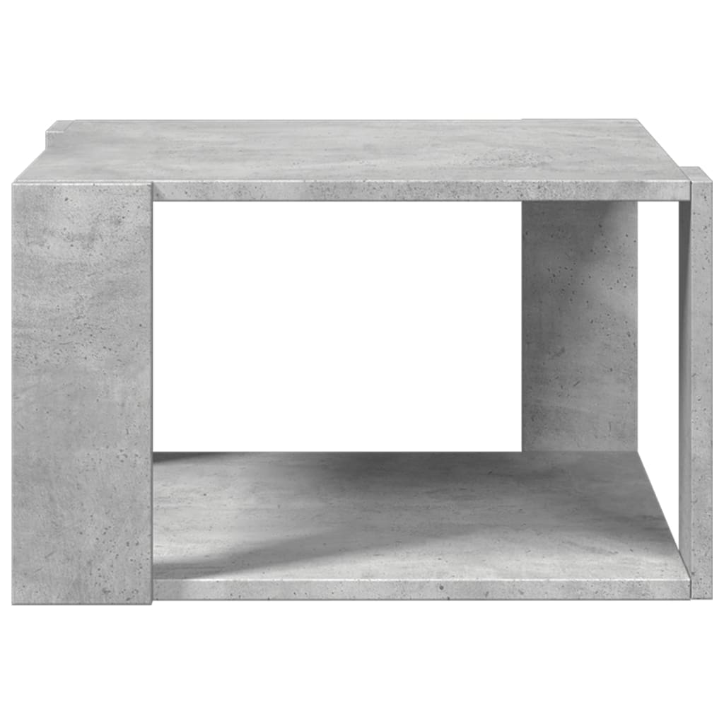 Salongbord betonggrå 51,5x51,5x30 cm konstruert tre