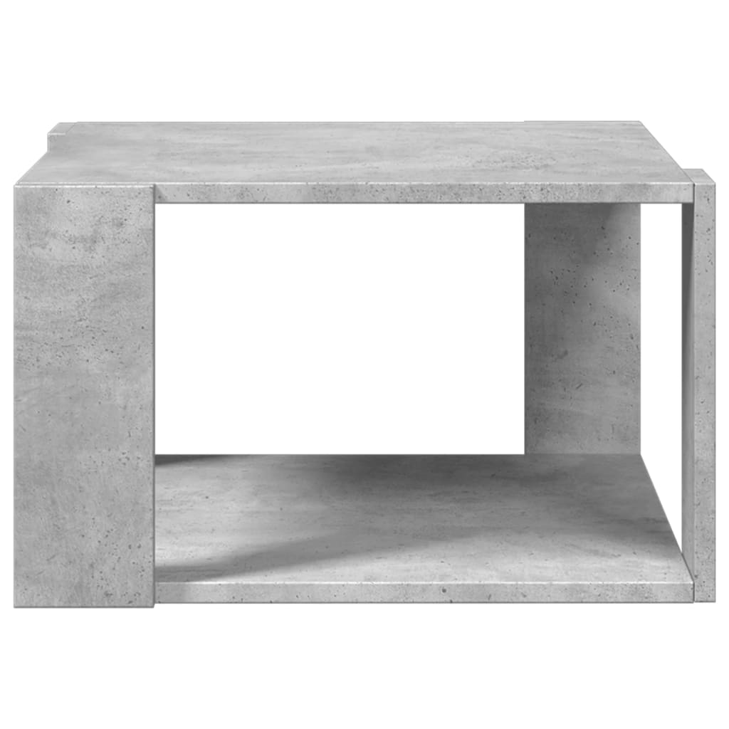 Salongbord betonggrå 51,5x51,5x30 cm konstruert tre
