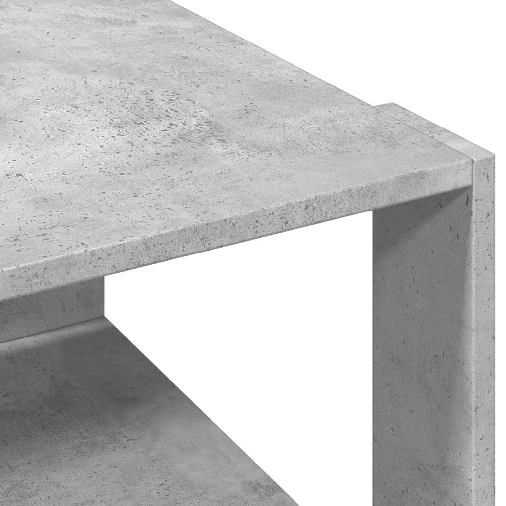 Salongbord betonggrå 51,5x51,5x30 cm konstruert tre